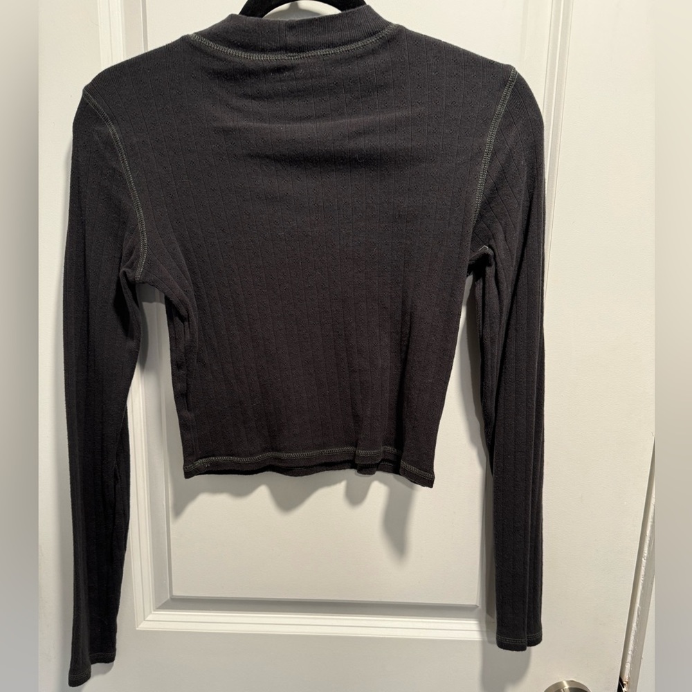 American eagle outfiters, dark grey, long sleeve top